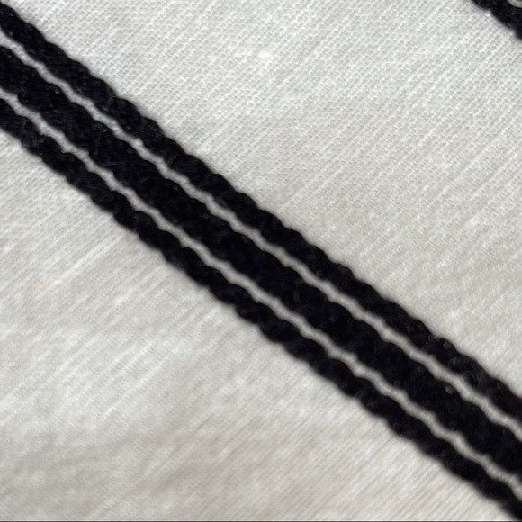 Talbots Linen Blend Black & White Midi Skirt - Picture 3 of 10